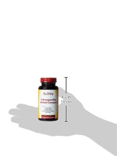 BeShiny Ashwagandha Complex with termeric Cinnamon Basil Leaf Supports a Healthy BeShinyAu supplements