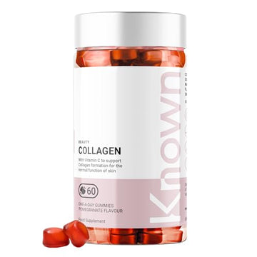 Marine Collagen Gummies by Known Nutrition with Vitamin C | 60 One-a-Day 500mg Hydrolysed Marine Collagen Gummies KnownAu supplements