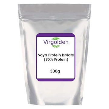 SOYA Protein Isolate 500g (90% Protein) by Virgolden, Unflavoured, Vegan Protein Shake VIRGOLDENAu supplements