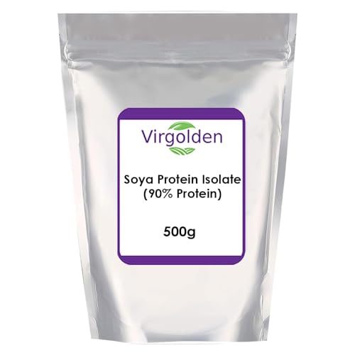 SOYA Protein Isolate 500g (90% Protein) by Virgolden, Unflavoured, Vegan Protein Shake VIRGOLDENAu supplements
