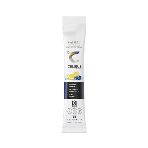 CELSIUS On-the-Go Essential Energy Drink Mix, Blueberry Lemonade (14 Stick Pack) CELSIUSUS supplements