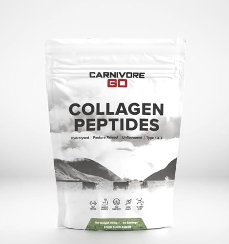 Carnivore Go Grass Fed Bovine Collagen Powder - 400g Hydrolysed Type 1 & 3 Carnivore GoAu supplements