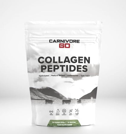 Carnivore Go Grass Fed Bovine Collagen Powder - 400g Hydrolysed Type 1 & 3 Carnivore GoUS supplements
