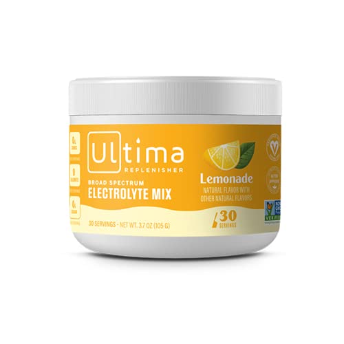 Ultima Replenisher Electrolyte Hydration Drink Mix, Lemonade, 30 Serving Tub Ultima ReplenisherUS supplements