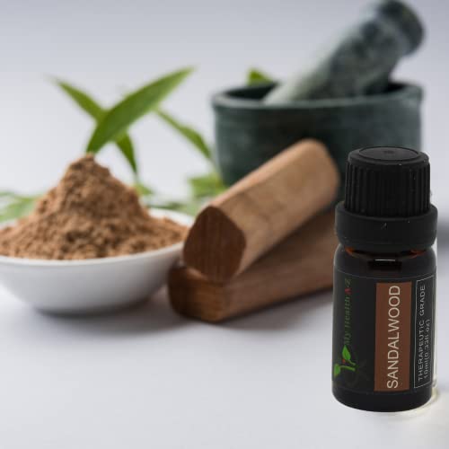 My Health A-Z Sandalwood Essential Oil, Organic 10ml (Santalum Album) Extracted My Health A-ZAu supplements