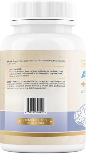 Maximize Within Alpha GPC + Citicoline 60 Ct, 1600mg Concentrated Formula- 99%+Highly Purified & Bioavailable Nootropic-Cognitive Enhancer, Supports Memory, Brain Function, Boosts Focus, Mood & Energy Maximize WithinAu supplements