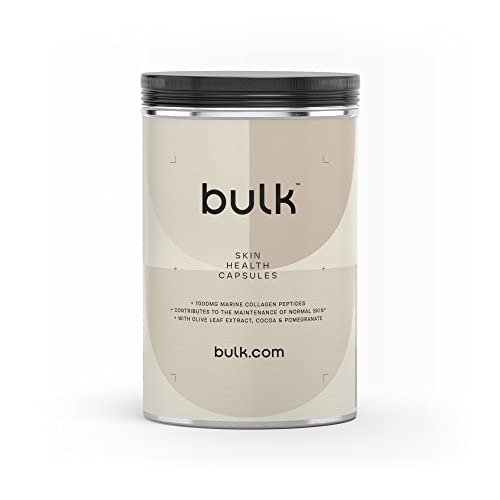 Bulk Skin Health Supplement Capsules, Collagen, Vitamin C, Iodine, Pack of 120 BulkAu supplements