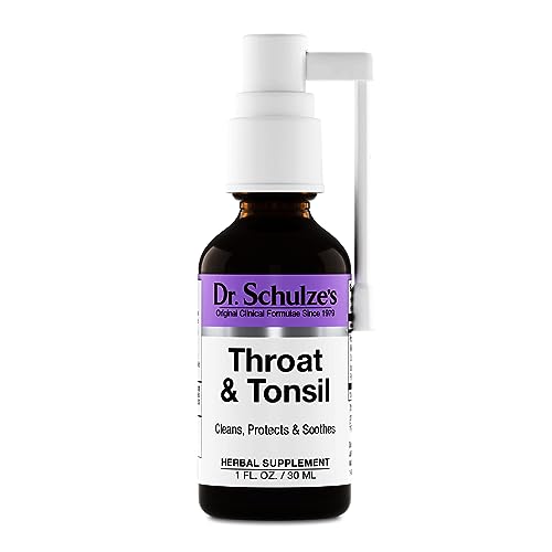 Dr. Schulze's Throat & Tonsil | Cool, Soothe & Protect | Herbal Supplement | Vegan & Koshe Dr. Schulze'sUS supplements