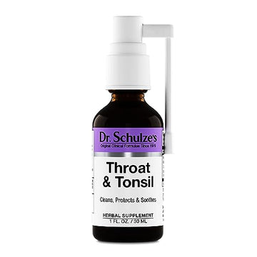 Dr. Schulze's Throat & Tonsil | Cool, Soothe & Protect | Herbal Supplement | Vegan & Koshe Dr. Schulze'sUS supplements