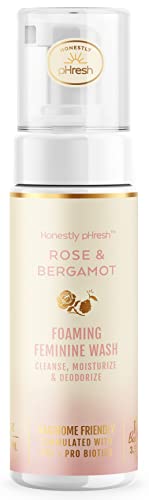 Honestly pHresh Natural Prebiotic & Probiotic Foaming Feminine Wash, pH Balanced with Essential Minerals Honestly pHreshAu supplements