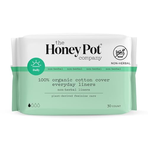 The Honey Pot Company - Non-Herbal Everyday Panty Liners - Organic Pads for Women - Cotton Cover The Honey Pot CompanyAu supplements