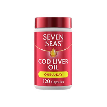 Seven Seas Cod Liver Oil Tablets With Omega-3, Fish Oil, One A Day, 4 Months Supply Seven SeasUS supplements