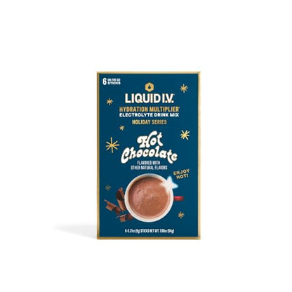 Liquid I.V.® Hydration Multiplier Hot Chocolate | Limited Edition Electrolyte Powder Drink | 2 Pack (12 Servings) Liquid I.V.US supplements