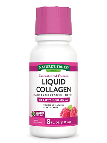 Nature's Truth Liquid Collagen | 8 oz | Non-GMO, Gluten Free Supplement | Natural Berry Nature's TruthAu supplements