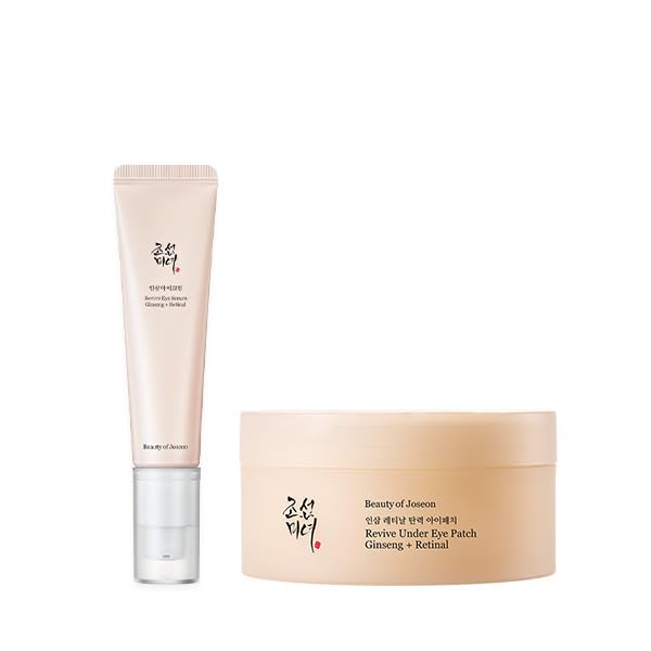 Beauty of Joseon Wrinkle Care Duo Set Revive Eye Serum (30ml / 1 fl oz) & Revive Ginseng Eye Patch (60 Sheets / 30 Pairs) Korean Skincare Beauty of JoseonAu supplements
