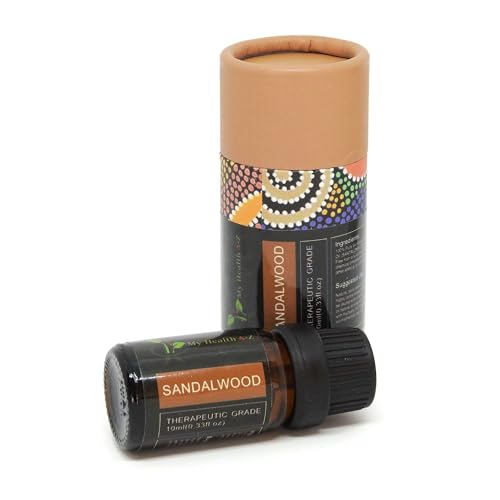 My Health A-Z Sandalwood Essential Oil, Organic 10ml (Santalum Album) Extracted My Health A-ZAu supplements