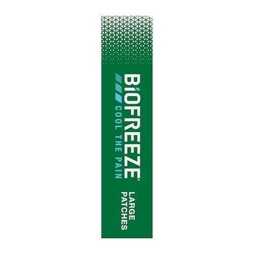 Biofreeze Menthol Pain Relieving Patches (5 Patches Per Box) Up To 8 Hours Of Pain Relief From Sore Muscles, Arthritis, Backaches, Spains, Bruises, Strains And Joint Pain (Package May Vary) BiofreezeAu supplements