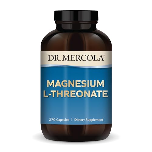 Dr. Mercola Magnesium L-Threonate, 90 Servings (270 Capsules), Dietary Supplement Dr. MercolaAu supplements