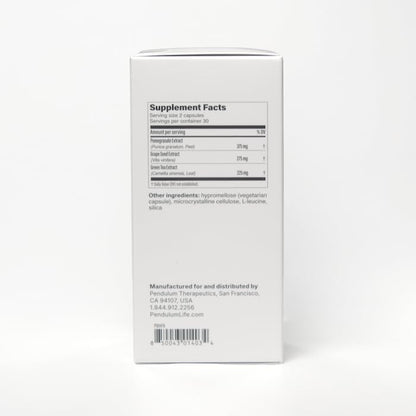 Pendulum Polyphenol Booster, Antioxidant from Superfoods, Beneficial Plant Compounds for Good Health, Helps Boost Akkermansia Muciniphila for Men & Women (60 Capsules, 1-Pack) PendulumUS supplements