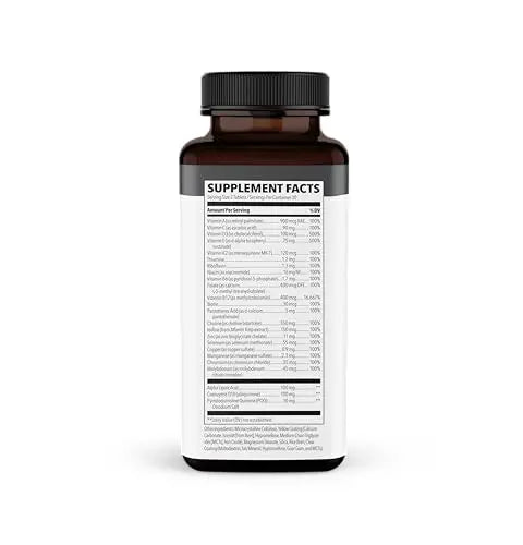 NeuroQ Daily Essentials Multivitamin – High‑Potency Brain & Body Support with Choline 550 mg, PQQ, CoQ10, Alpha Lipoic Acid LifeSeasonsAu supplements