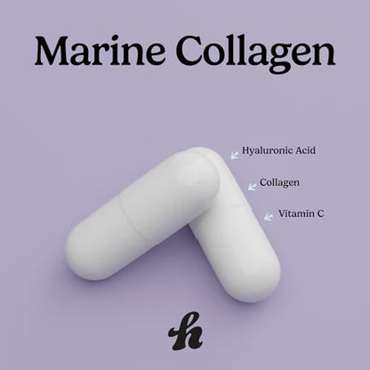 Humanz Collagen Capsules - Marine Collagen with Vitamin C - Collagen Supplements for Women & Men HumanzUS supplements