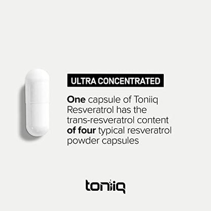 Ultra High Potency Third-Party Tested Trans Resveratrol 1000mg - 98% Pure ToniiqUS supplements