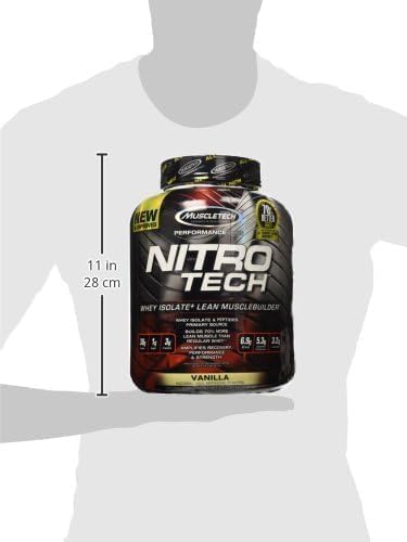 Whey Protein Powder, MuscleTech Nitro-Tech Whey Protein Isolate & Peptides, Protein MuscleTechUS supplements