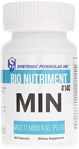 Systemic Formulas MIN Multi Mineral Plus - 60 Capsules (Pack of 2) Comprehensive Mineral Support for Wellness - Balanced Blend, Essential Nutrients GenericAu supplements