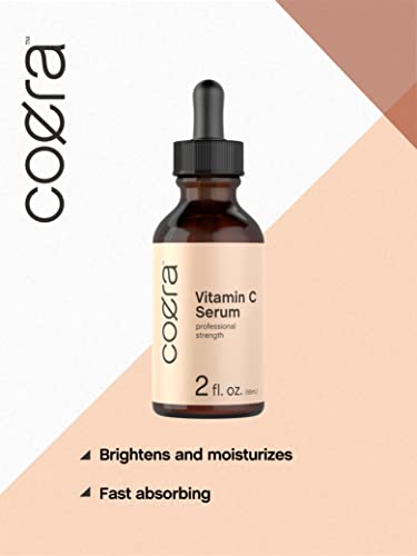 Vitamin C Serum for Face | 2 oz | Brightening Serum for Dark Spots | Paraben & SLS Free CoeraUS supplements