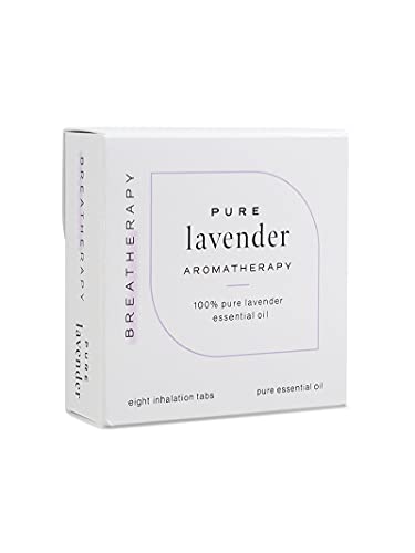 Breatherapy Pure Essential Oil Aromatherapy Inhalation Tabs, 8-Pack (Lavender) BreatherapyAu supplements