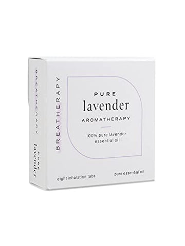 Breatherapy Pure Essential Oil Aromatherapy Inhalation Tabs, 8-Pack (Lavender) BreatherapyAu supplements