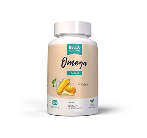 Bella All Natural Omega 3 6 9 with Garlic Oil - 200 Softgels Bella All NaturalUS supplements