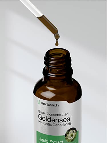 Goldenseal Root Extract Liquid | 1 fl oz Tincture | Super Concentrated | Alcohol Free HorbäachAu supplements