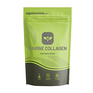 Marine Collagen 180 Capsules 400mg UK Made. Pharmaceutical Grade Type 1 Hydrolysed Supplement. Skin Nails Hair and Joints SupplementedAu supplements