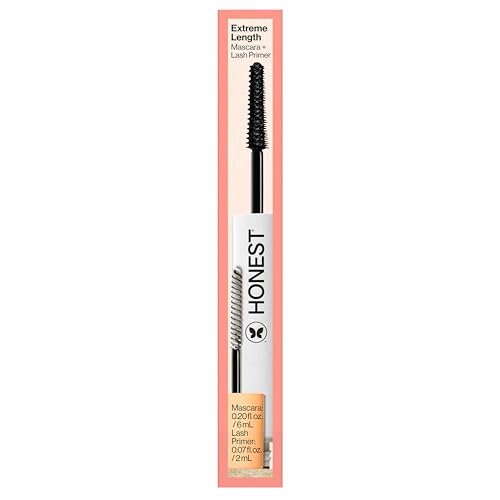 Honest Beauty 2-in-1 Extreme Length Clean Mascara + Lash Primer | Lengthening + Volumizing | Cruelty Free + Safe for Sensitive Eyes | Black, .27 fl oz Honest BeautyAu supplements
