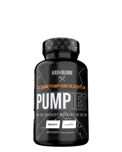 Axe & Sledge Supplements PUMPIES Nitric Oxide Booster with VasoDrive-AP and Nitrosigin Axe & SledgeUS supplements