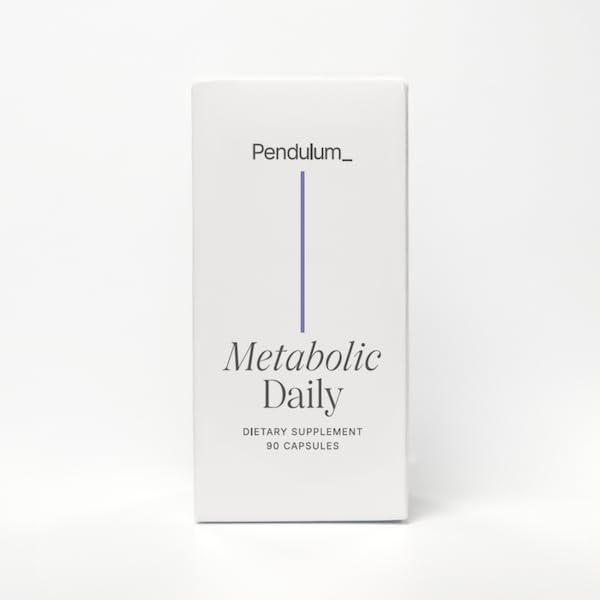 Pendulum Metabolic Daily - Multi-Strain Probiotic with Akkermansia muciniphila to Support Metabolism and Sustain Energy Levels - for Women and Men - 90 Capsules (1 Pack) PendulumUS supplements