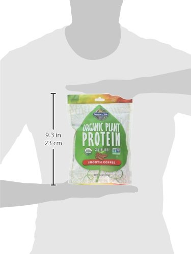 Garden of Life Organic Plant Protein Smooth Coffee Powder, 10 Servings - Vegan Garden of LifeUS supplements