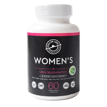 Stellar Labs Low FODMAP Vegan Women's Ultra Multi-Vitamin | Easy to Digest Daily Multivitamin Without Iron | Low Energy Supplement, Female Support | Stellar LabsAu supplements