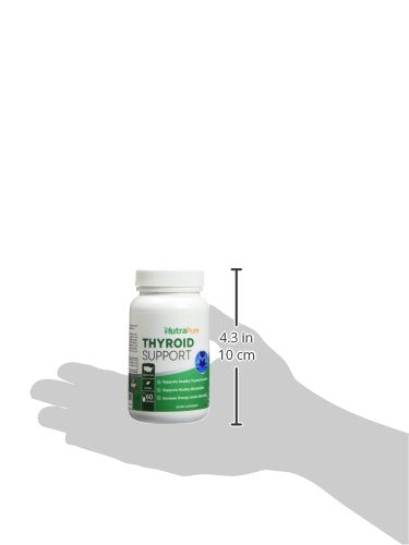NusaPure Premium Thyroid Support Supplement (Non-GMO) 120 caps for with Ashwaganda NusaPureUS supplements
