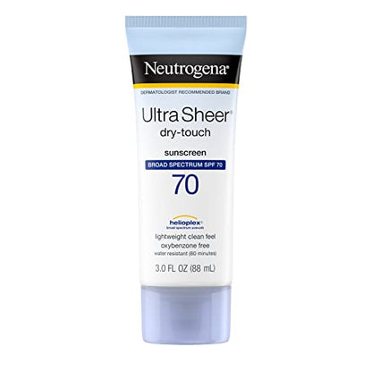 Neutrogena Ultra Sheer Dry-Touch Sunscreen Lotion, Broad Spectrum SPF 70 UVA/UVB NeutrogenaUS supplements