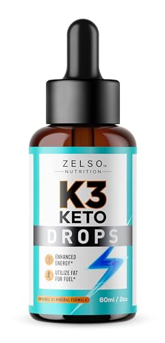 K3 Keto Drops for Weight Loss - Fat Burner & Metabolism Booster | Advanced Keto Carb ZELSOUS supplements