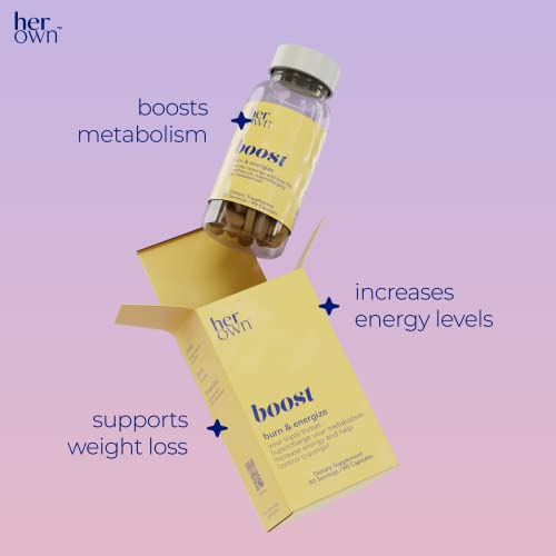 her own Boost, Helps Boost Energy, Supports Metabolism, Proprietary Thermogenic Blend her ownUS supplements