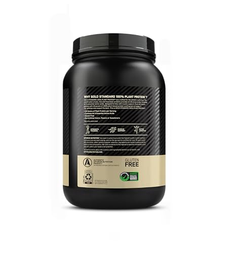 Optimum Nutrition Gold Standard 100% Plant Based Protein Powder, Gluten Free, Vegan Pro Optimum NutritionUS supplements