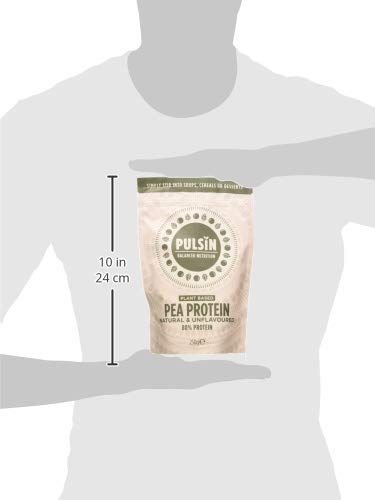 Pulsin - Unflavoured Vegan Pea Protein Powder - 250g - 8.0g Protein, 0g Carbs, 41 Kcals Per Serving PulsinUS supplements