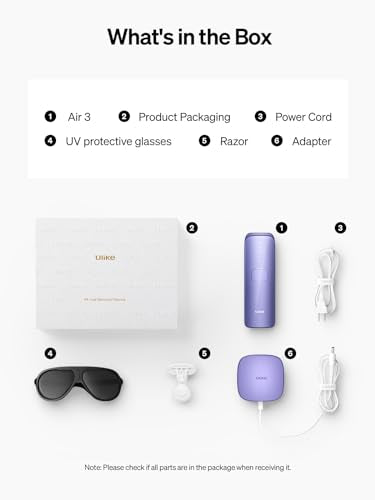 Ulike Laser Hair Removal for Women and Men, Air 3 IPL Hair Removal with Sapphire Ice-Cooling System UlikeAu supplements