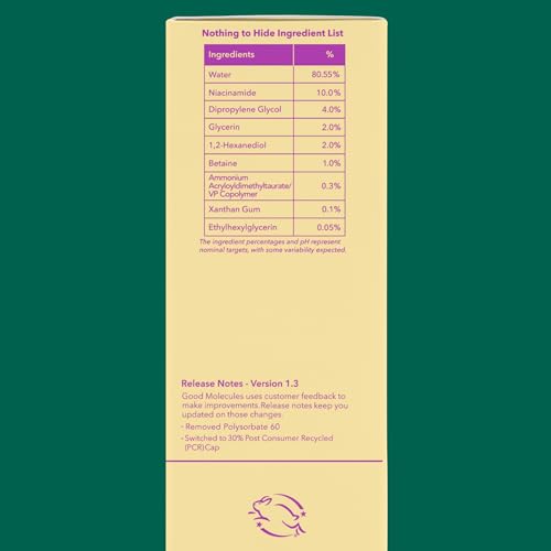 Good Molecules Niacinamide Serum - 10% Niacinamide B3 Facial Serum for Blemishes Good MoleculesUS supplements