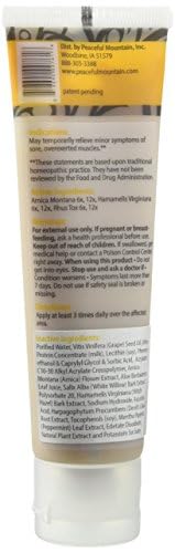 Peaceful Mountain Arnica Plus Homeopathic Gel - Natural Homeopthic Gel for Sore or cramping Muscles - 2oz Peaceful MountainAu supplements