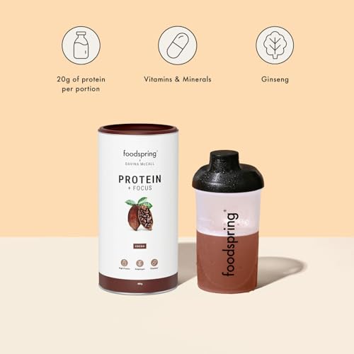 foodspring x Davina McCall – Focus Protein Powder Shake for Your Daily Protein, Vitamin & Mineral Needs foodspringAu supplements