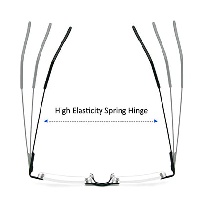 DXYXYO Mini Rimless Reading Glasses for Women Men, 2 Pack Slim Pocket Compact Metal DXYXYOUS supplements